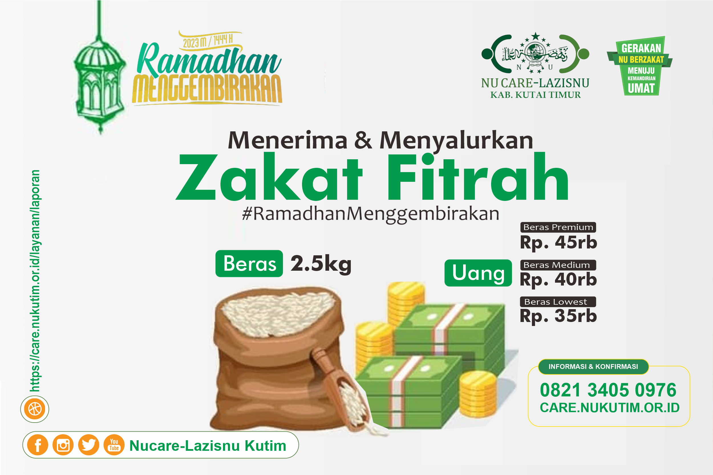 Zakat Fitrah/Fidyah Ramadhan 1444 Hijriah
